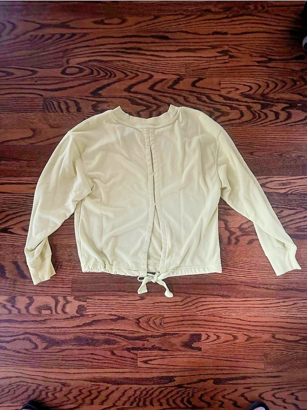 Lime Crewneck Sweatshirt with Back Detail
